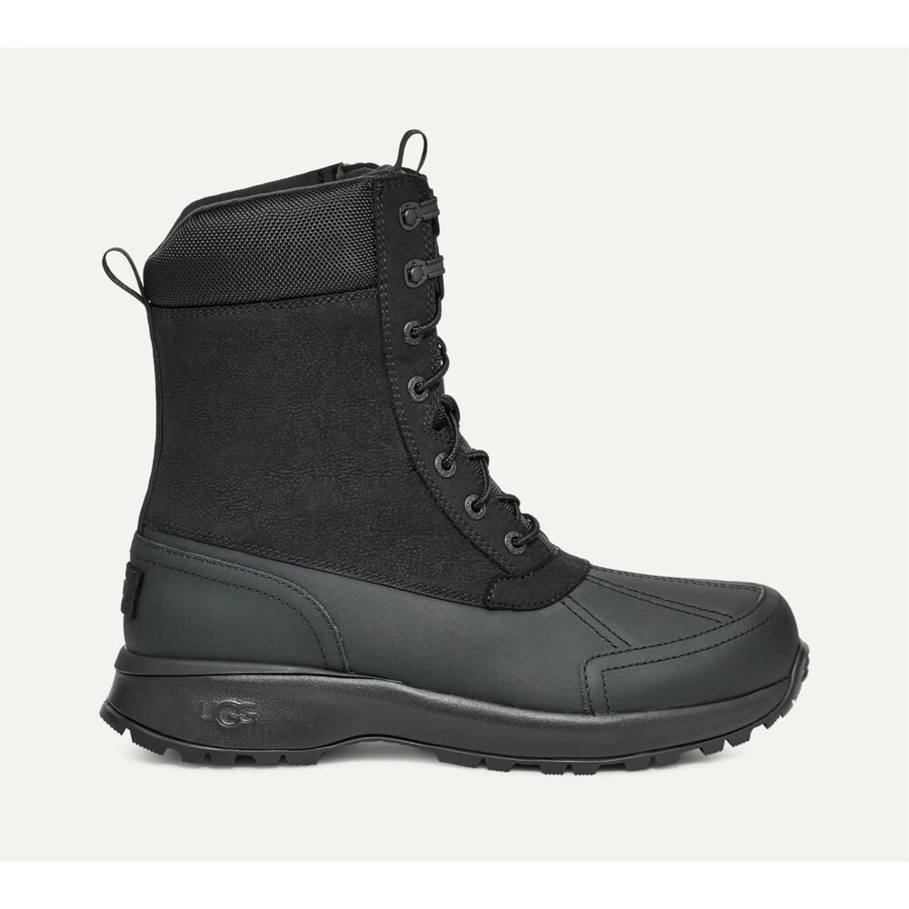UGG $229 Emmett Duck Boot Hi Black Waterproof Cold Rated Men’s 11 NWOT